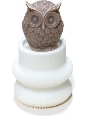 Calma Flame Hediyelik Baykuş ve Sehpa El Yapımı Soya Mum – Hediye Sevgililer Günü Ev Dekor Özel Gün Hediye