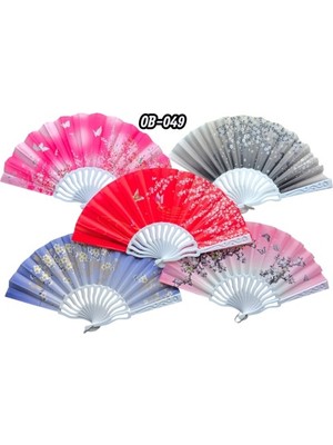 Marsilyan Plastik Kumaş Yelpaze 12'li Karışık