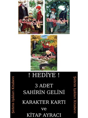 Kayıp Kıta Yayınları Sahirin Gelini 1-2-3 Manga Seti (3 Kitap) / 3 Adet Sahirin Gelini Karakter Kartı ve Kitap Ayracı Hediye
