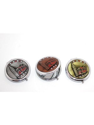 Marsilyan Metal Istanbul Temalı Kabartmalı El Aynası