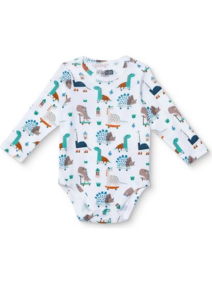 Hellobaby Erkek Bebek Uzun Kol Body Interlok Çıtçıtlı Yaka Uzun Kol