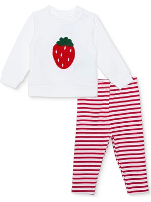 Hellobaby Kız Bebek Yenidoğan Sweatshirt-Patiksiz Alt Iki Iplik Bisiklet Yaka Uzun Kol