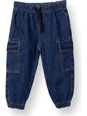 Hellobaby Erkek Bebek New Year Denim Pantolon Lastikli Paça