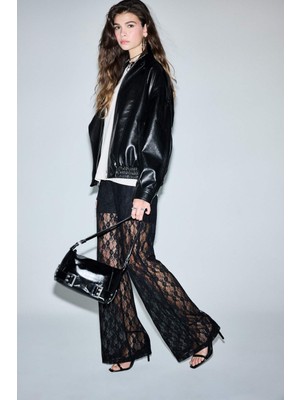 DeFacto Wide Leg Normal Bel Standart Boy Dantel Pantolon G3530AX25WN