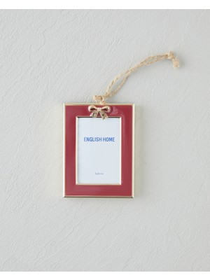 English Home Claira Yılbaşı Ağaç Süsü 5x8 cm Kırmızı