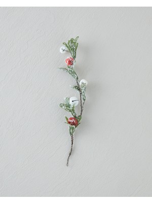 English Home Halona Tek Dal Yapay Çiçek 25 cm Kırmızı - Yeşil