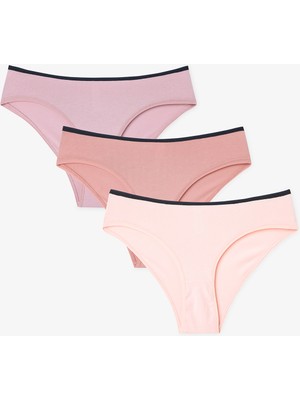 Penti Çok Renkli Earth Tones 3lü Slip Külot