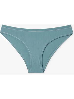 Penti Koyu Gri Essentials Normal Bel Slip Külot