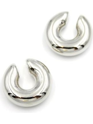 Ucuzageliyor Halka Kıkırdak Küpe - Gümüş