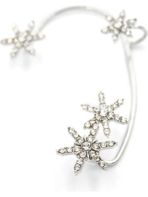 Ucuzageliyor Çiçek Kıkırdak Küpe - Gümüş