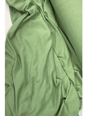 Keten Kumaş - Organik Kumaş - Perde Kumaşı - Ince Keten - Kıyafet Için Kumaş Örtü Çağla Yeşili 75