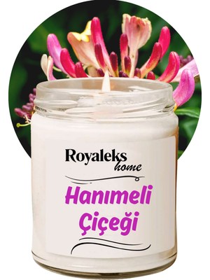Doğal Özel Seri Kokulu Dekoratif Kavanoz Mum 210 cc - Hanımeli Esansı - Ryl