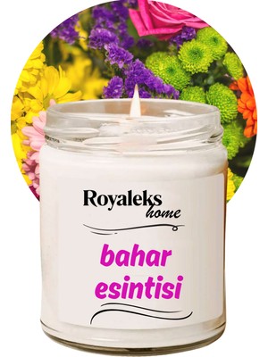 Doğal Özel Seri Kokulu Dekoratif Kavanoz Mum 210 cc - Bahar Esintisi - Ryl