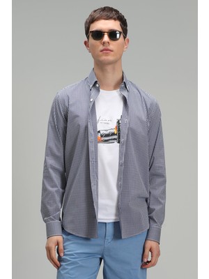 Lufian Ardmın Erkek Smart Gömlek Slim Fit Lacivert