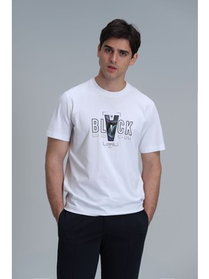 Lufian Adrıan Modern Grafik T- Shirt