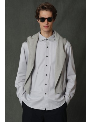 Lufian Quel Erkek Basic Gömlek Regular Fit
