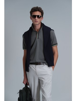 Lufian Warm Smart Erkek Polo Tişört Yeşil