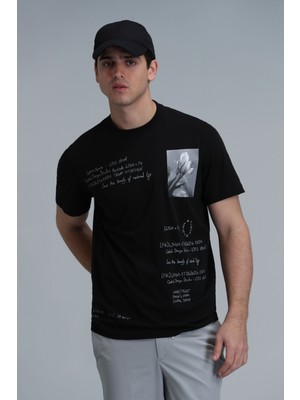 Lufian Fred Modern Grafik T- Shirt