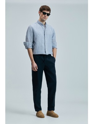 Lufian Bert Erkek Keten Pamuklu Gömlek Regular Fit