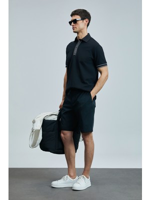 Lufian Lord Smart Erkek Polo Tişört Siyah