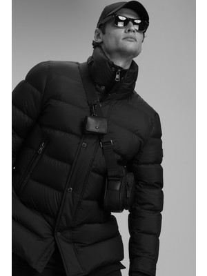 Lufian Rıld Kaz Tüyü Siyah Erkek Mont Regular Beden Günlük Kullanım İçin Tasarlandı