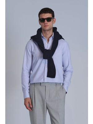 Lufian Frederik Erkek Basic Gömlek Slim Fit