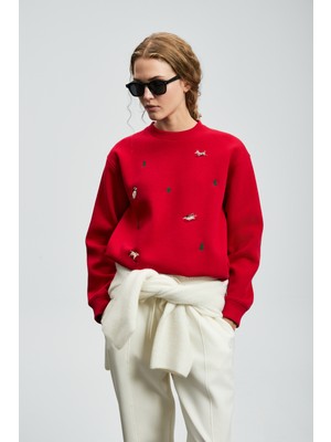 Lufian Merry Kadın Örme Sweatshırt