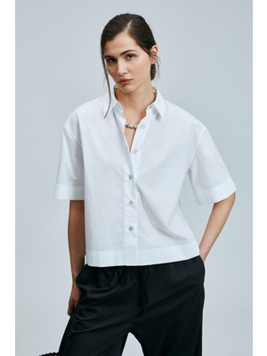 Lufian Fama Kadın Pamuklu Gömlek