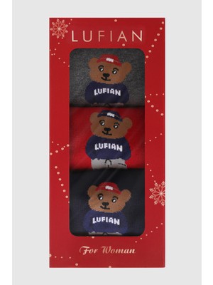 Lufian Bear 3'lü Set Kadın Çorap Standart
