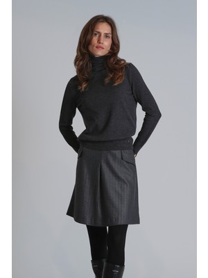 Lufian Burnaby Kadın Kazak Antrasit