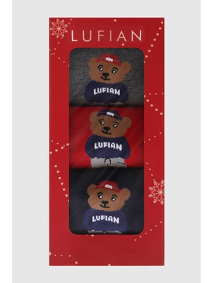 Lufian Bear 3'lü Set Erkek Çorap Standart
