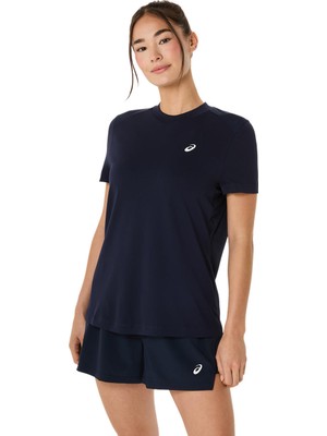 Asics Court Ss Top Kadın Performance Black Kısa Kollu Tshirt 2042A371-400
