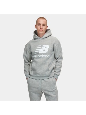 New Balance Gri Erkek Sweatshirt - MNH3333-AG