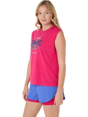 Asics Game Seasonal Graphic Top Kadın Red Tshirt 2042A393-600