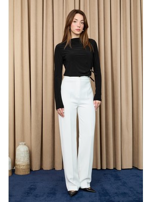 Puane Kadın Yüksek Bel Kumaş Pantolon -18279PNT