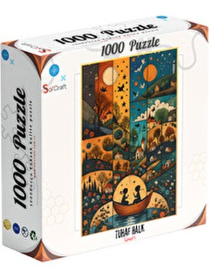 Soi Craft 1000 Parça Tuhaf Halk Puzzle Premium Kalın Karton Zorluk Seviyesi Dengeli