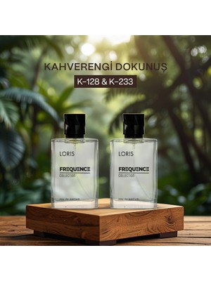 Loris Kahverengi Dokunuş Kadın Parfüm Seti 100 ml Odunsu Koku Hediye İçin Şık Tasarım