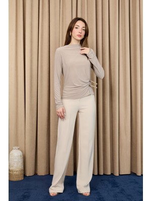 Loreen Kadın Kemer Detaylı Bluz -20721BLZ