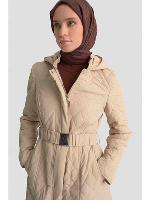 Armine Kemerli Kapitone Kaban 25KT706 Bej