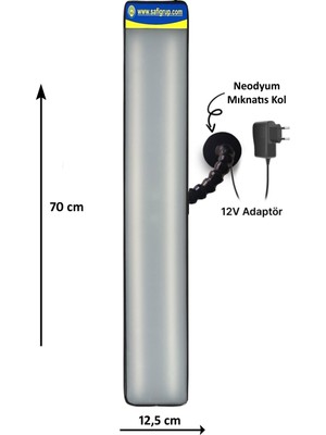 Mıknatıslı Boyasız Göçük Düzeltme Lambası,2 Sıralı Pdr LED Lamba