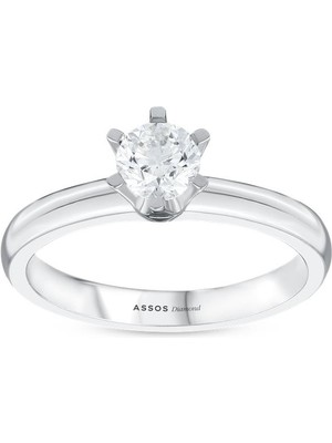 Assos Pırlanta 0.20 Karat Pırlanta Tektaş Yüzük