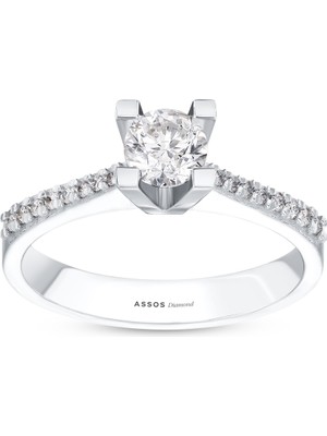 Assos Pırlanta 0.60 Karat Pırlanta Tektaş Yüzük