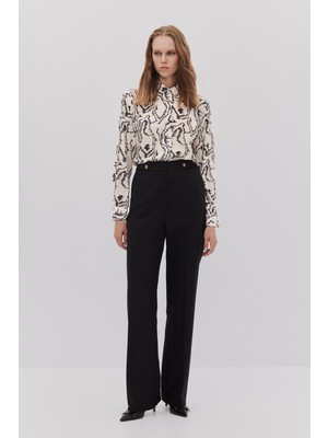 Shnwomen Kemeri Apolet Düğme Detaylı Pantolon