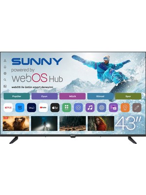 Sunny SN43FPRL-W02M 43'' 110 Ekran Uydu Alıcılı Full HD webOS LED TV
