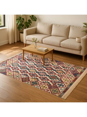 Evidea Soft Talu Halı - Renkli - 80X150 cm