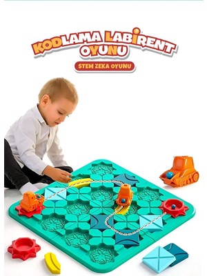 Sole Stem Kodlama Labirent Oyunu – 118 Farklı Çözümlü Zeka ve Mantık Geliştirme Seti