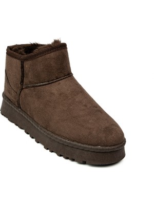 Babalı 027 Kahverengi Içi Kürklü Kadın Bot