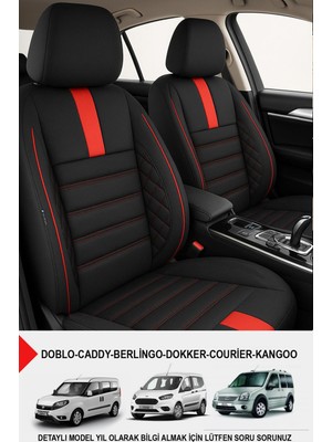 Gm Design Oniks Serisi Tay Tüyü Üniversal Ticari Oto Koltuk Kılıfı(Doblo-Caddy-Berlingo-Dokker-Courier-Kangoo)
