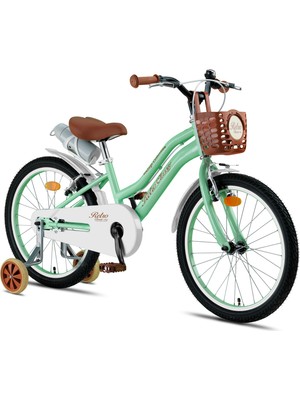 Trendbisiklet Retro Classic 20 Jant 6-9 Yaş Mint Yeşili-Kahve Renkli, Çocuk Bisikleti