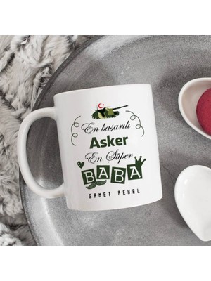 Hr Production Mesleklere Özel Hediyelik|kişiselleştirilebilir Asker-Baba Hediye Kupa Bardak